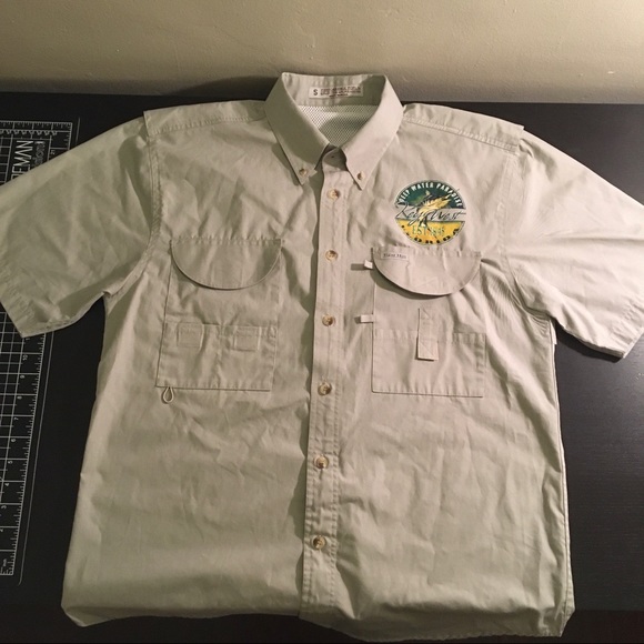 Vintage Florida Fisherman Button Up Mens - Picture 2 of 4
